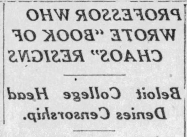 芝加哥论坛报1920年3月21日关于马里昂·赫奇斯的文章